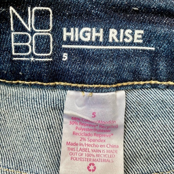 NOBO Distressed, Cropped, High Rise Jeans, Size 5 - Picture 4 of 11